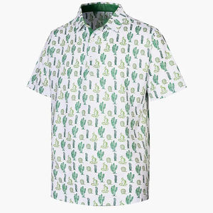 Camiseta de Polo Deportiva de Golf de Alta Calidad con Logotipo Personalizado OEM, 80% Poliéster, 20% Elastano, para Hombre - Product Image 2