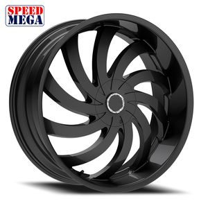 ล้อแม็กซ์ SPEED MEGA สีดำ ขนาด 20x10 นิ้ว แบบกำหนดเอง PCD Offset สำหรับรถกระบะ SUV อัพเกรด - Product Image 2