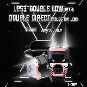 Xenplus LP53 Lente de Proyector de 3 Pulgadas y 150W, Faros Delanteros Bi-LED y Láser, Bombilla HID Retrofit, Luz Alta y Baja para <span class=keywords><strong>Audi</strong></span> y Autos Universales - Product Image 2