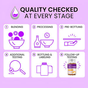 Melatonin Gummies dengan Magnesium, ekstrak akar Ashwagandha, Gaba, Melatonin, seng, <span class=keywords><strong>Vitamin</strong></span> B6, suplemen bantuan tidur <span class=keywords><strong>Vitamin</strong></span> <span class=keywords><strong>B12</strong></span> - Product Image 6