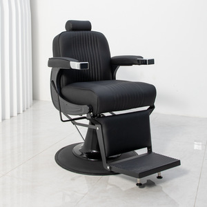 Silla de Barbero Metálica Resistente y Multifuncional con Rotación de 360 Grados y Diseño Ergonómico para Salón - Product Image 2