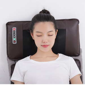Massage Mattress Electric Heating Vibration Neck Back Waist Massage <b>Pad</b> With Remote Control <b>For</b> Home Use - Product Image 2