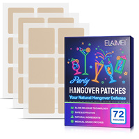 Patch anti-gueule de bois ELAIMEI Private Label Vitamins Complex, soulagement de la gueule de bois, patch transdermique de vitamine B12 anti-gueule de bois