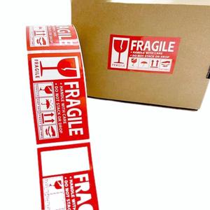 <span class=keywords><strong>MegaVision</strong></span> alta calidad personalizado impermeable buena calidad Impresión de advertencia personalizada autoadhesivo para paquete de caja - Product Image 5