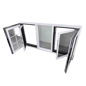 Ventana Abatible y <span class=keywords><strong>Oscilobatiente</strong></span> Innovadora con Marco de Aluminio con Rotura de Puente Térmico y Mecanismos de Apertura de Rejilla Blanca Inteligente - Product Image 2