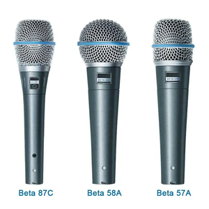 Microphone dynamique portable EIF <span class=keywords><strong>SM</strong></span> <span class=keywords><strong>58</strong></span> 57 Beta58a Beta58 pour karaoké, église, enseignement, conférences, microphone filaire pour le chant - Product Image 1