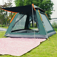 Tentes imperméables personnalisées pour le camping en plein air, ultralégères, portables, pour 3 à 4 personnes, tente de camping en forme de dôme, tente automatique à ouverture automatique pour les voyages