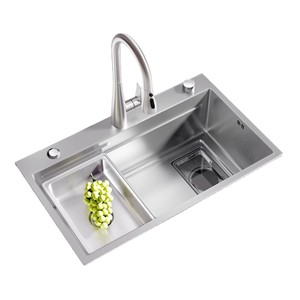 2026 New Style Modern Luxury White and Black Nano Matte Single Bowl <b>Kitchen</b> <b>Sink</b> Undermount Rectangular Stainless - Product Image 4
