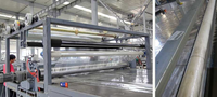 Ligne de production de feuilles composites en plastique SMC entièrement automatique avec contrôle PLC, machine de fabrication de feuilles composites renforcées par des fibres