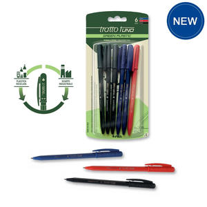 FILA - SET DI 6 PENNE A SFERA, TRACT 1UNO VERDE IN PLASTICA - Product Image 1