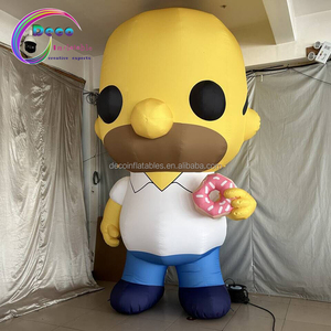 Enfants aire de jeux décoration gonflable mascotte gonflable dessin animé Charater avec beignet - Product Image 1