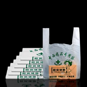 Bolsa de embalaje de plástico para uso medicinal, fabricante de bolsas de plástico para camisetas, gran oferta, venta directa de fábrica