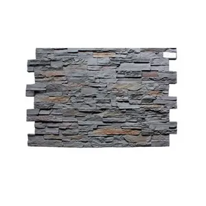 石パネルパネル軽量屋外キノコ石レンガPVC PUポリウレタンデザイナーフェイク壁