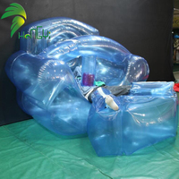 Canapé transparent en PVC, canapé gonflable, chaise longue gonflable de camping