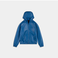 Veste en cuir d'hiver pour hommes de haute qualité, en toile enduite, coupe-vent, réversible, avec décoration en cristal, personnalisable, vente en gros