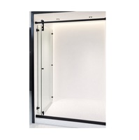 Nouvelle Tendance : Système de Porte de Douche Coulissante Pliante 2-en-1 en Verre pour Petites Salles de Bain – Kits de Quincaillerie pour Portes de Douche en Espaces Réduits