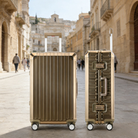 Maleta de Viaje de Lujo de 20 Pulgadas, Totalmente de Aluminio, Duradera, Antirrobo, con Ruedas Universales, Maleta de Mano con Ruedas Giratorias, Moderna, con TSA