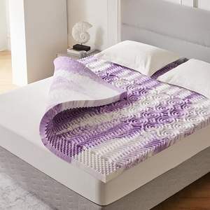 Massage multi-zone mousse mémoire lavande pliable sur-matelas pour <span class=keywords><strong>camping</strong></span> et hôtel étoilé - Product Image 2