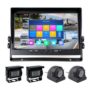 Sistema de Cámara Impermeable 4CH Full HD1080P con Pantalla de 10.1 Pulgadas, IA BSD y Detección de Punto Ciego con Pantalla Dividida 4CH 1080P - Product Image 1