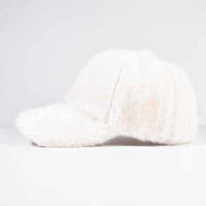 قبعة بيسبول شتوية من الصوف للجنسين مع إبزيم معدني، قبعة شمس رياضية بأسلوب الشارع مع تطريز بالترتر - Product Image 4