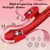 Erwachsenen-Sexspielzeuge 10 Leckfunktionen G-Punkt Klitoris-Stimulation Vibrierende Dildos USB Aufladbar Wasserdicht Umweltfreundlich 7 Frequenzen
