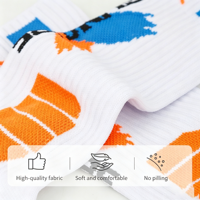 Chaussettes de ski chaudes pour jeunes, à compression, hauteur genou, tricotées, personnalisées, longues, thermiques
