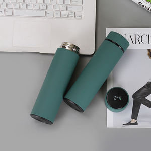 Venta caliente 500ml 16oz doble pared de acero inoxidable termo inteligente recordatorio botella de agua con pantalla de temperatura Digital Led - Product Image 6