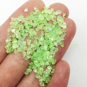 Perles en verre creuses multicolores de 2-3 mm, paillettes de verre métallisées, fournitures d'artisanat pour nail art 3D, pierres précieuses en vrac, perles DIY - Product Image 2