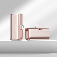Nano 5000mAh Power Bank avec connecteur USB-C pliable intégré 22.5W Charge rapide 5000mAh Chargeur portable Power Bank