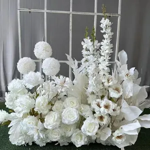 מותאם אישית שורת פרח קשת פרח חתונה סידור פרחים מלאכותי מיוחד