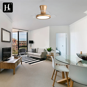 28-inch Modern Invisible 3-Blade LED <b>Ceiling</b> Fan <b>Light</b> with Eye-Protection Design for Dining Rooms, <b>Remote</b> <b>Control</b> Switch - Product Image 3