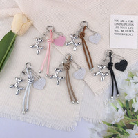 Harsen Bubble Dog Creatieve hanger sleutelhanger tas hanger alles matchend mobiel telefoonkoord leer geweven