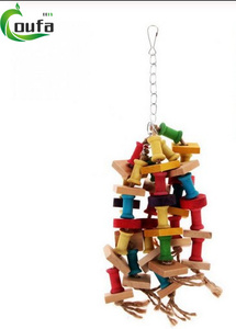 Van Huisdier Papegaai Houten Duurzame Vogels Kauwen Groot Kleurrijk Speelgoed Voor Papegaaien Ara Huisdier Vogel Schommel Speelgoed Huisdieren Accessoires - Product Image 4