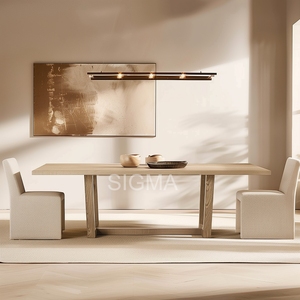 <span class=keywords><strong>2026</strong></span> mới được thiết kế gỗ mỹ phong cách khách sạn sang trọng bàn ăn thiết lập nội thất đồ nội thất rắn gỗ bàn ăn - Product Image 1