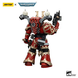 JOYTOY <span class=keywords><strong>Warhammer</strong></span> <span class=keywords><strong>40K</strong></span> World Eaters Khorne Berzerker2 <span class=keywords><strong>Figurine</strong></span> d'action à l'échelle 1/18 Modèle articulé <span class=keywords><strong>Figurine</strong></span> de collection Accessoires - Product Image 2