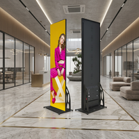 Écran publicitaire LED couleur intérieur/extérieur sur pied, affichage numérique sur pied, mur vidéo pour usage en magasin de détail