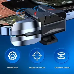 Disparador de juego de 6 dedos para teléfono móvil S1 ABS para PUBG Aim <span class=keywords><strong>Shooter</strong></span> L1R1, botón de tecla de aleación, Gamepad, controlador de Joystick para IOS y Android - Product Image 6