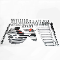 Juego de Herramientas para Reparación de Automóviles de 150 Piezas, Juego de Llaves de Tubo, Kit de Herramientas Manuales para Mecánicos, para Taller, Garaje, Mantenimiento de Automóviles, Venta al por Mayor