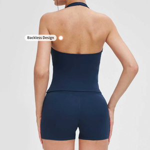 Conjunto Deportivo de Alta Calidad de 8 Piezas para Mujer, para Entrenamiento al Aire Libre, Secado Rápido, Ajuste Ceñido, Espalda Descubierta, Transpirable - Product Image 6