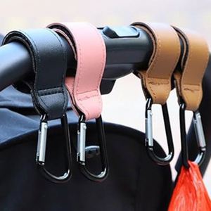 Accessoires universels : Mousqueton amélioré pour poussette, crochet en cuir PU pour suspendre sacs, idéal pour cadeaux - Product Image 6