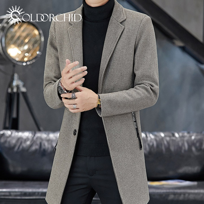 Gray Wool Coat Men - Stylish & Sustainable Winter Overcoat