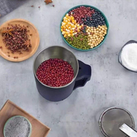Moulin à Grains et Épices Électrique Multifonctionnel Mini Portable en Acier Inoxydable, Broyeur Automatique et Mixeur pour Grains de Café