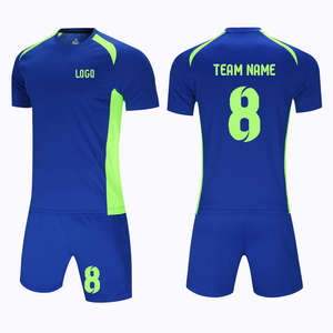 Высококачественные дышащие быстросохнущие футбольные формы унисекс, индивидуальные комплекты для летнего сезона, автоматизированная технология раскроя, 100% - Product Image 1