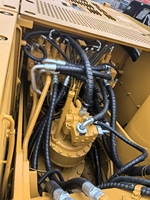 Excavatrice sur chenilles Caterpillar 320C d'occasion, hydraulique, diesel, 20 tonnes, moteur haute performance, pompe à engrenages, roulement excellent