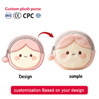 Fabricant : Personnalisez votre design de peluche, faible MOQ, porte-monnaie en peluche personnalisé, jouets en peluche, sac à main en peluche sur mesure