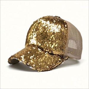 Customize Plain Paillette Stage Show Shiny <b>Glitter</b> Fancy Sequin Bling Baseball Cap 100% Polyester Common - Product Image 5
