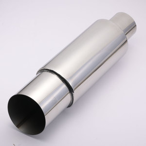 Sistema de escape universal para coche y moto, silenciador de acero inoxidable de 89 mm, punta de escape con efecto quemado para sistemas Catback - Product Image 5