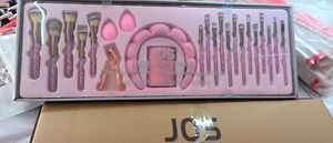 <span class=keywords><strong>JOS</strong></span> Nuevo Set de Regalo de 23 Brochas de Maquillaje de Pelo Sintético con Lazo para el Pelo de Diamantes y Rizador de Pestañas Adecuado para Rostro y Labios - Product Image 2
