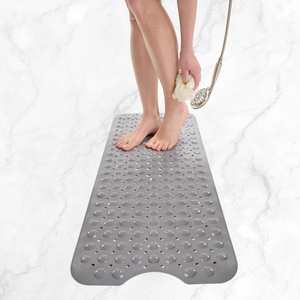 <b>Non</b> <b>Slip</b> Bath Tub <b>Mat</b> Durable PVC Bathroom <b>Mat</b> Machine Washable Shower <b>Bathtub</b> <b>Mat</b> with Suction - Product Image 2