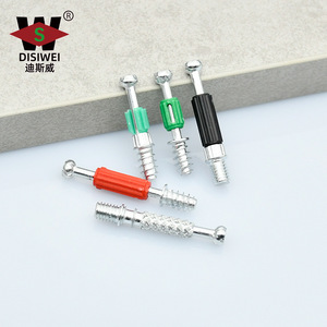 Conector 3 en 1 Disiwei M6, tornillo autorroscante, accesorio de ferretería para bloqueo de rueda excéntrica para muebles - Product Image 1